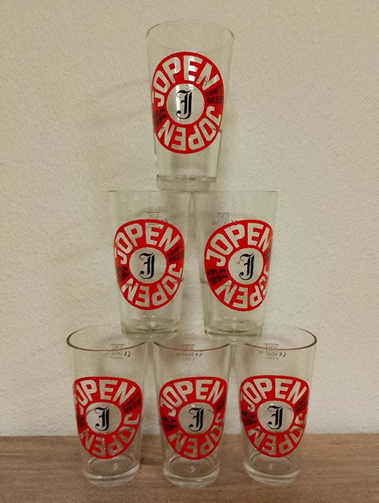 Jopen Bierglazen, Verzamelen, Ophalen of Verzenden, Zo goed als nieuw, Glas of Glazen, Overige merken