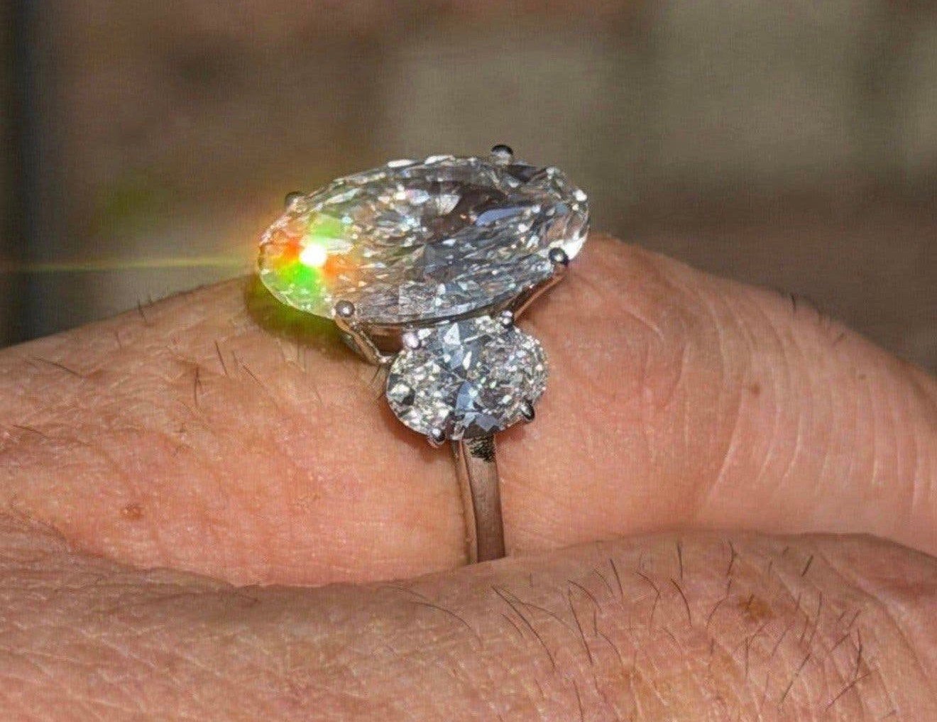 Witgouden ring met VS1 diamant van 9.05ct! retail €17500!, Ophalen, Nieuw, 17 tot 18, Met edelsteen