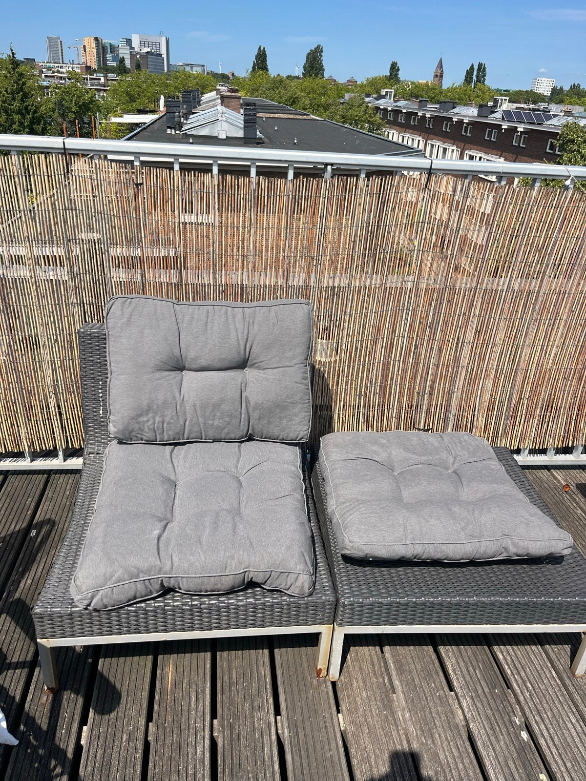 Ligbed met kussens, Ophalen, Gebruikt, Wicker