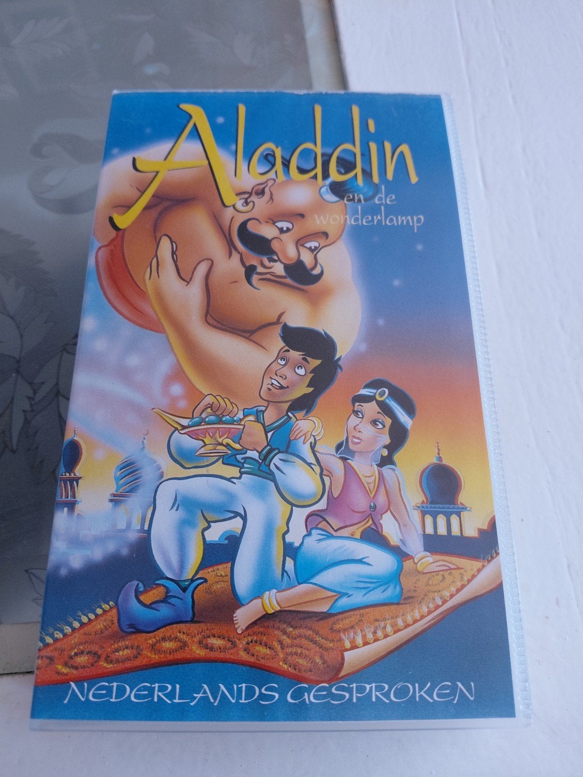 Aladdin en de Wonderlamp videoband., Gebruikt, Tekenfilm, Alle leeftijden, Ophalen of Verzenden