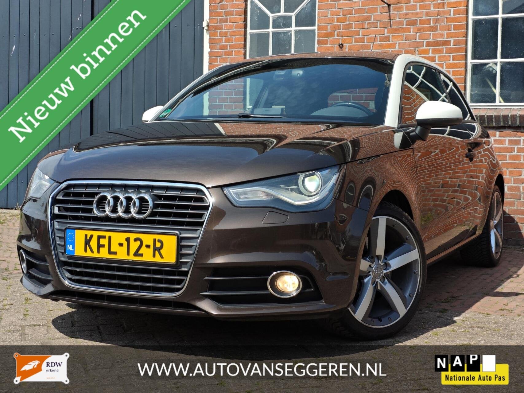 Audi A1 1.4 TFSI - Automaat / APK / Garantie / Stoelv / Clim, Auto's, Audi, Euro 5, 4 cilinders, Bruin, 4 stoelen
