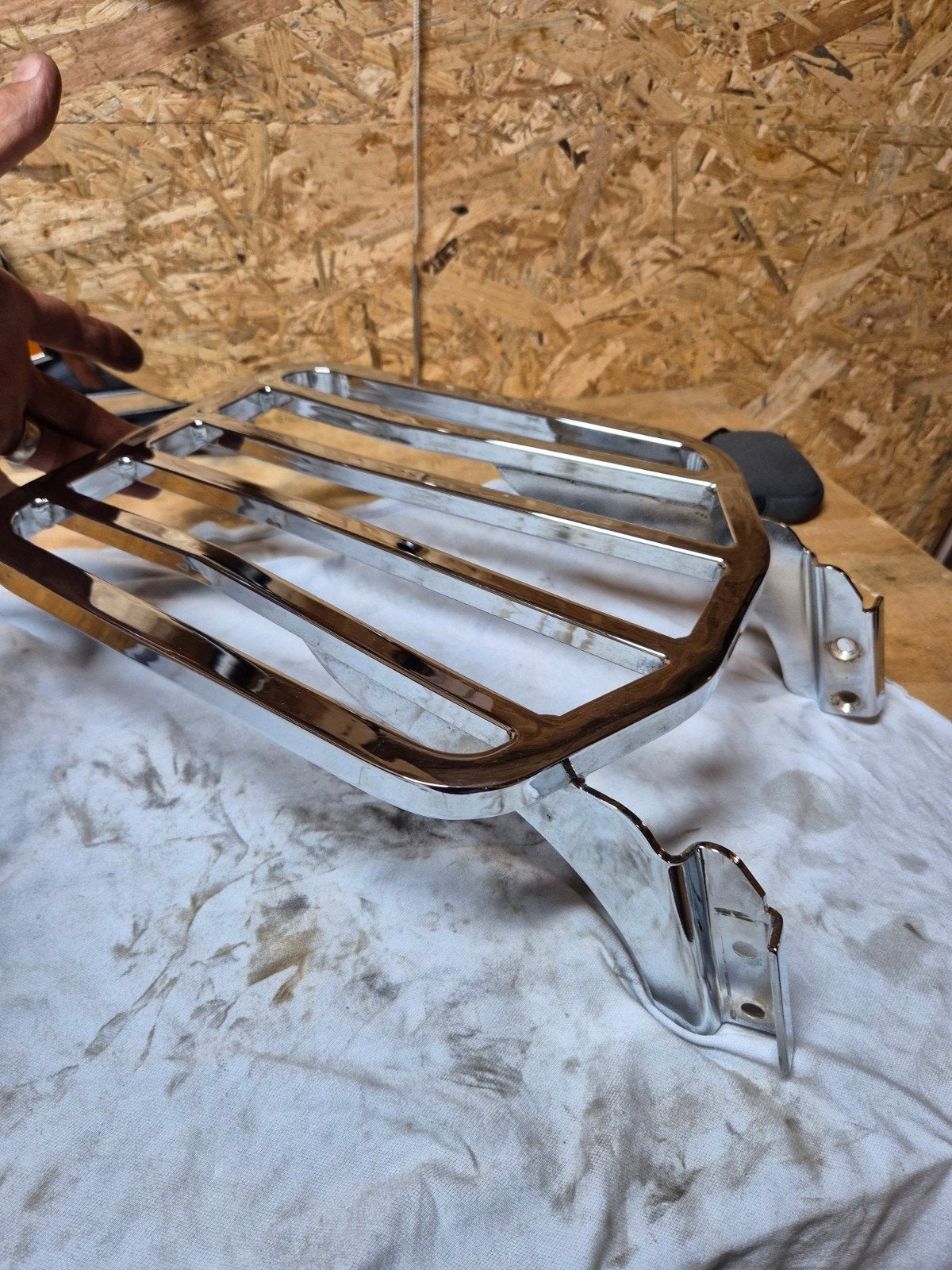 Bagagerek Harley-Davidson softail Chroom, Ophalen of Verzenden, Gebruikt