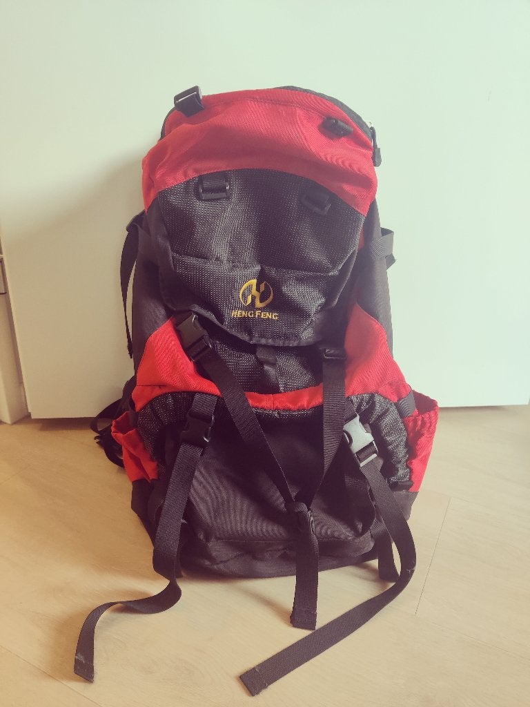 Backpack incl. regenhoes (ca. 30 liter), Ophalen, Gebruikt, Rugzak