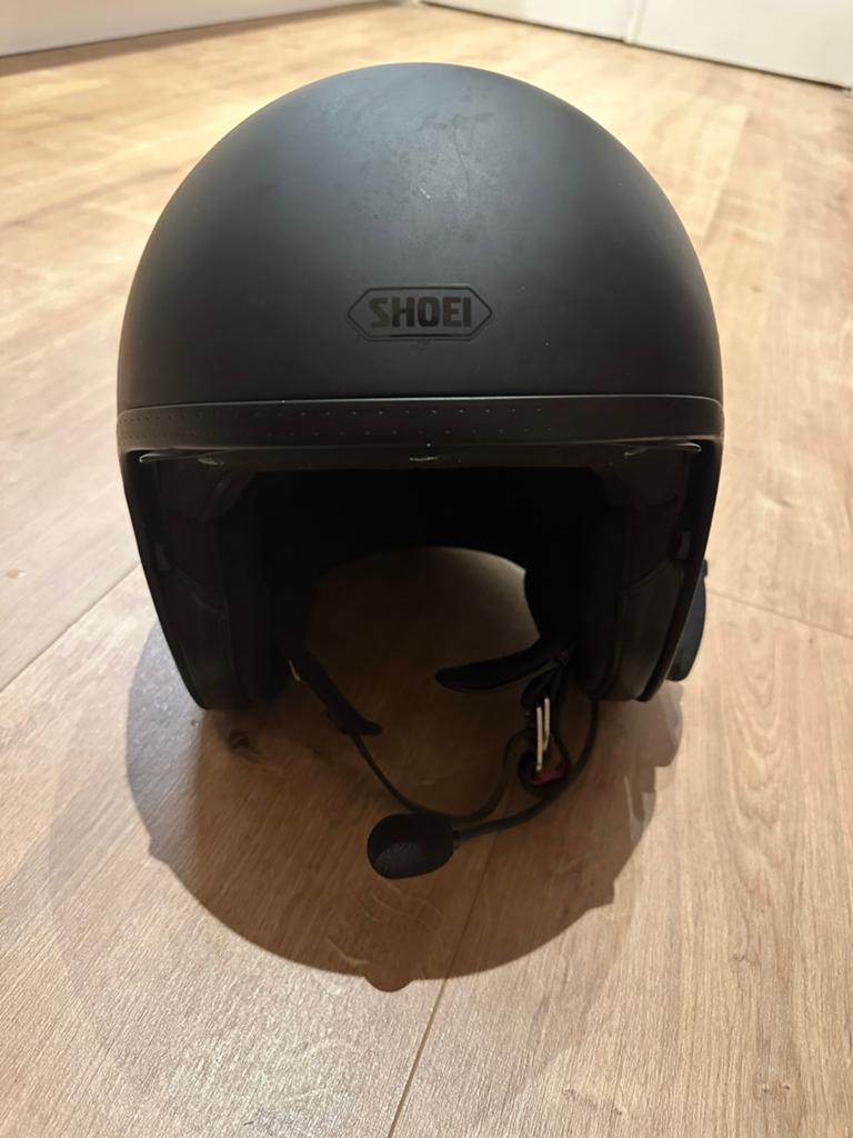 Shoei J.O. incl. ingebouwde Sena 20s Evo intercom, Motoren, Jethelm, Ophalen of Verzenden, Shoei, L