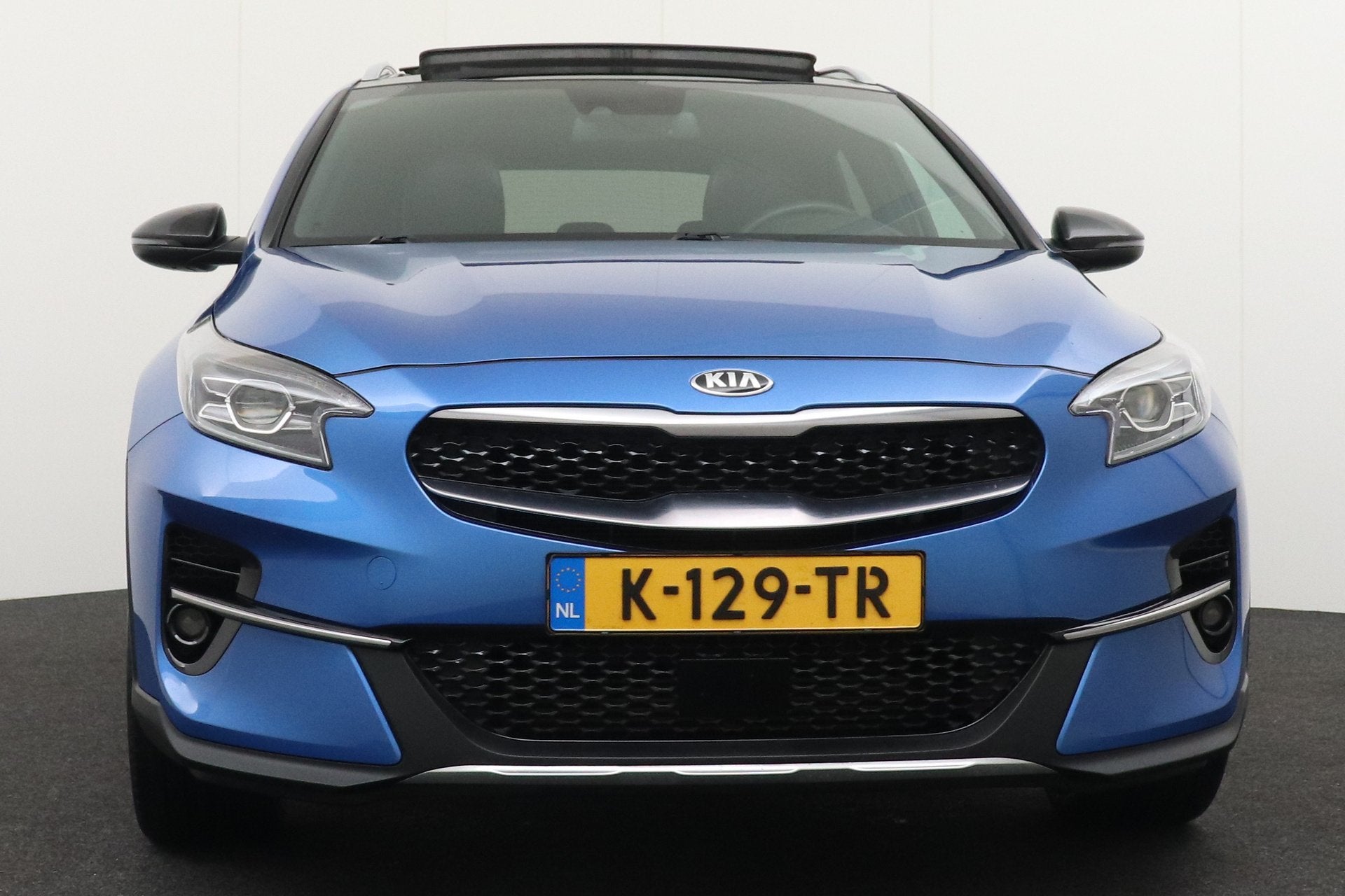 Kia Xceed 120 PK T-GDi GT-Line Pano-Dak Leder Trekhaak Camer, Auto's, Voorwielaandrijving, Gebruikt, Blauw, Leder en Stof