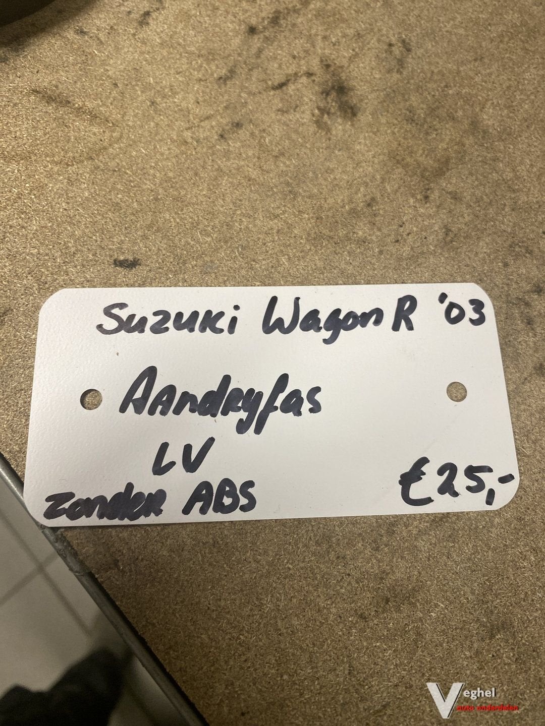 Suzuki Wagon R 2003 Aandrijfas Linksvoor zonder abs
