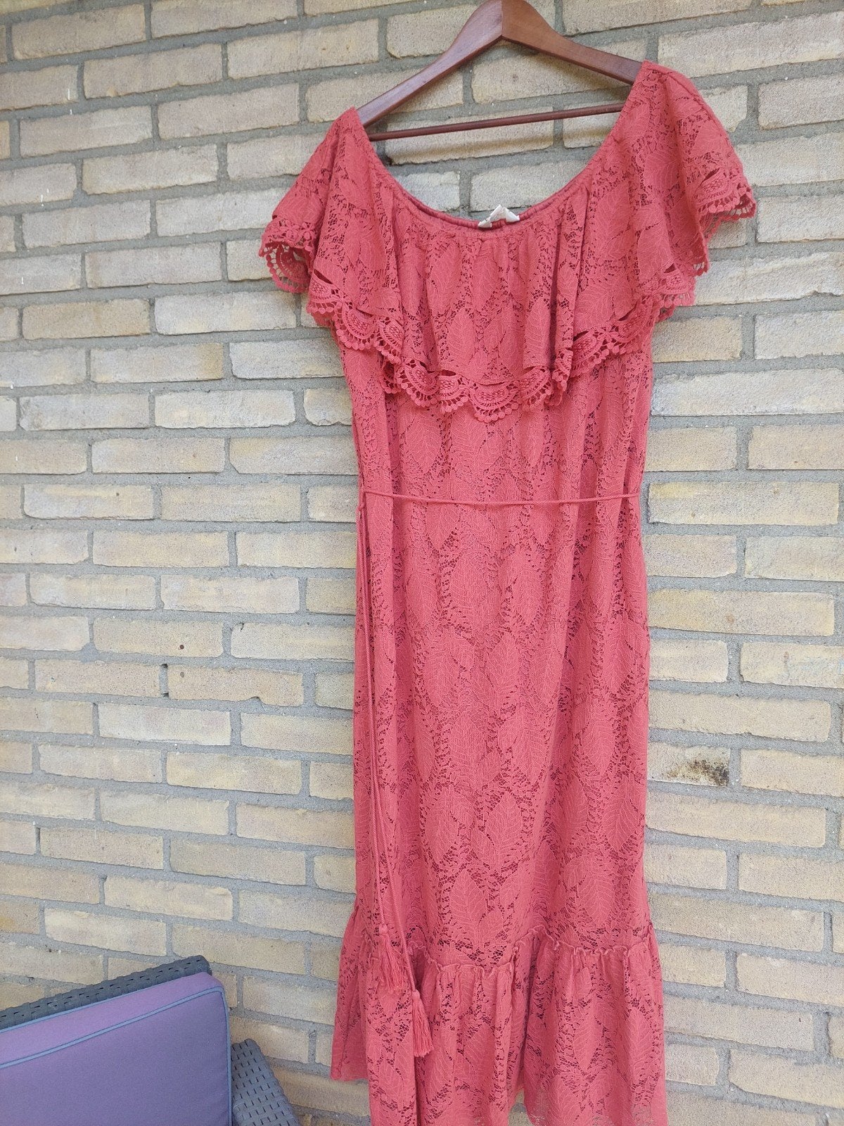 Romantische oud roze zomerjurk, maat 42, zo goed als nieuw, Kleding | Dames, Jurken, Maat 42/44 (L), Ophalen of Verzenden, Zo goed als nieuw