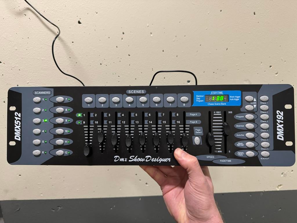 DMX controller DMX512 DMX192 met adapter, Ophalen of Verzenden, Gebruikt, Overige typen