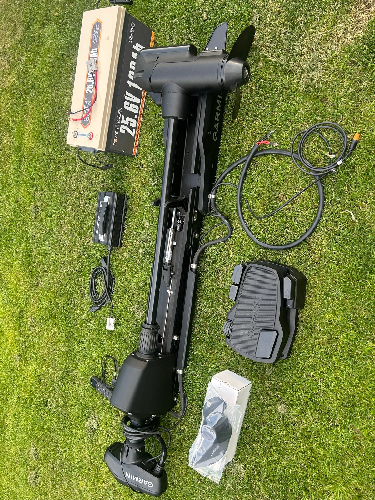 Garmin Force Pro Trolling Motor 50” en PowerQueen Accu 100Ah, Ophalen, Nieuw, Overige typen