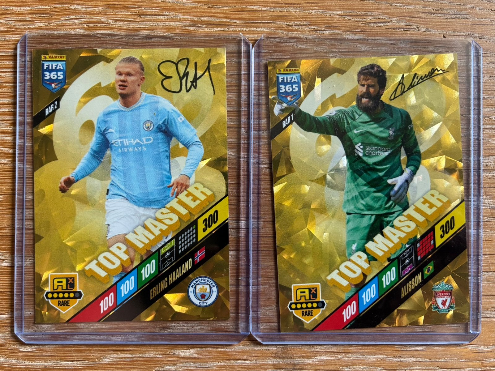 FIFA 365 2024 Adrenalyn XL - Top Master Alisson & Haaland, Hobby en Vrije tijd, Stickers en Plaatjes, Ophalen of Verzenden, Zo goed als nieuw
