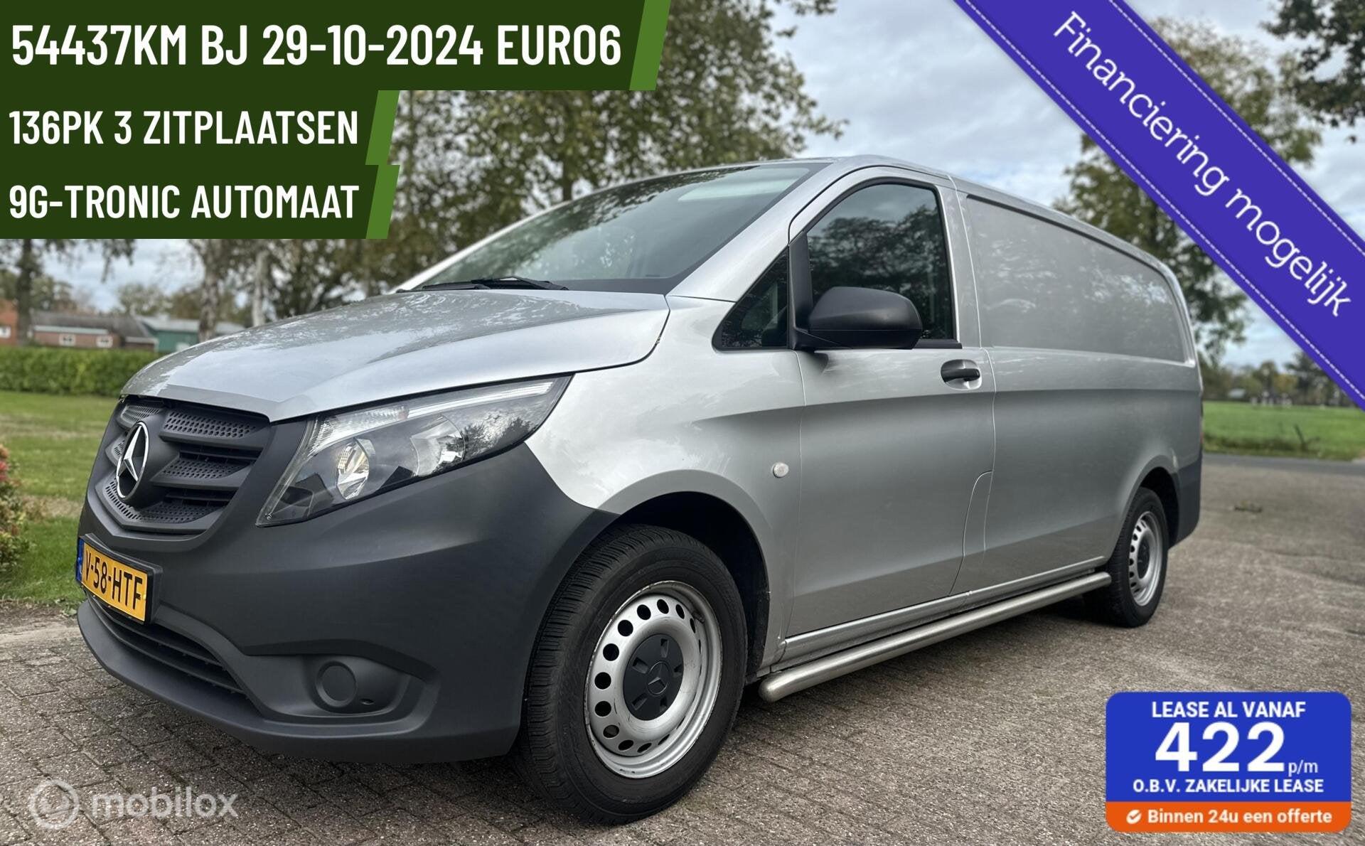 Mercedes Vito 114 CDI L2 Lang Automaat CarPlay PDC Camera CC, Auto's, Dealer onderhouden, Gebruikt, 4 cilinders, 2000 kg