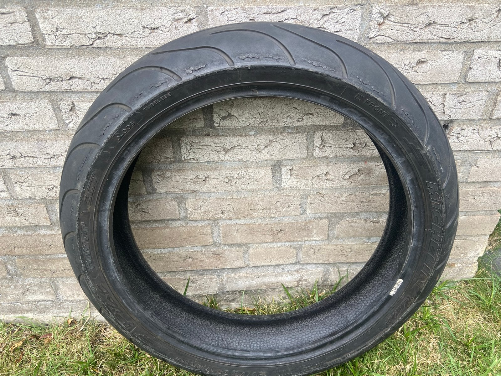 Michelin Pilot Power 2CT Motorband - Gebruikt, Motoren, Onderdelen | Merk-onafhankelijk, Ophalen, Gebruikt