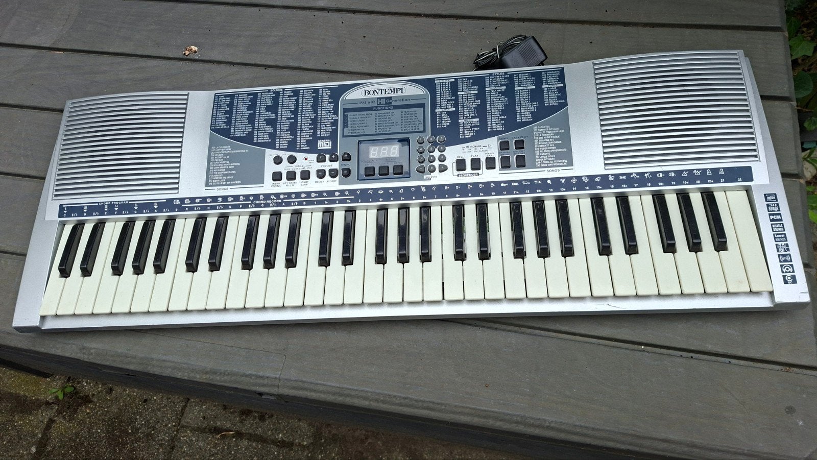 Bontempi PM 683 HI Generation keyboard incl adapter, Ophalen, Zo goed als nieuw, 61 toetsen, Overige merken
