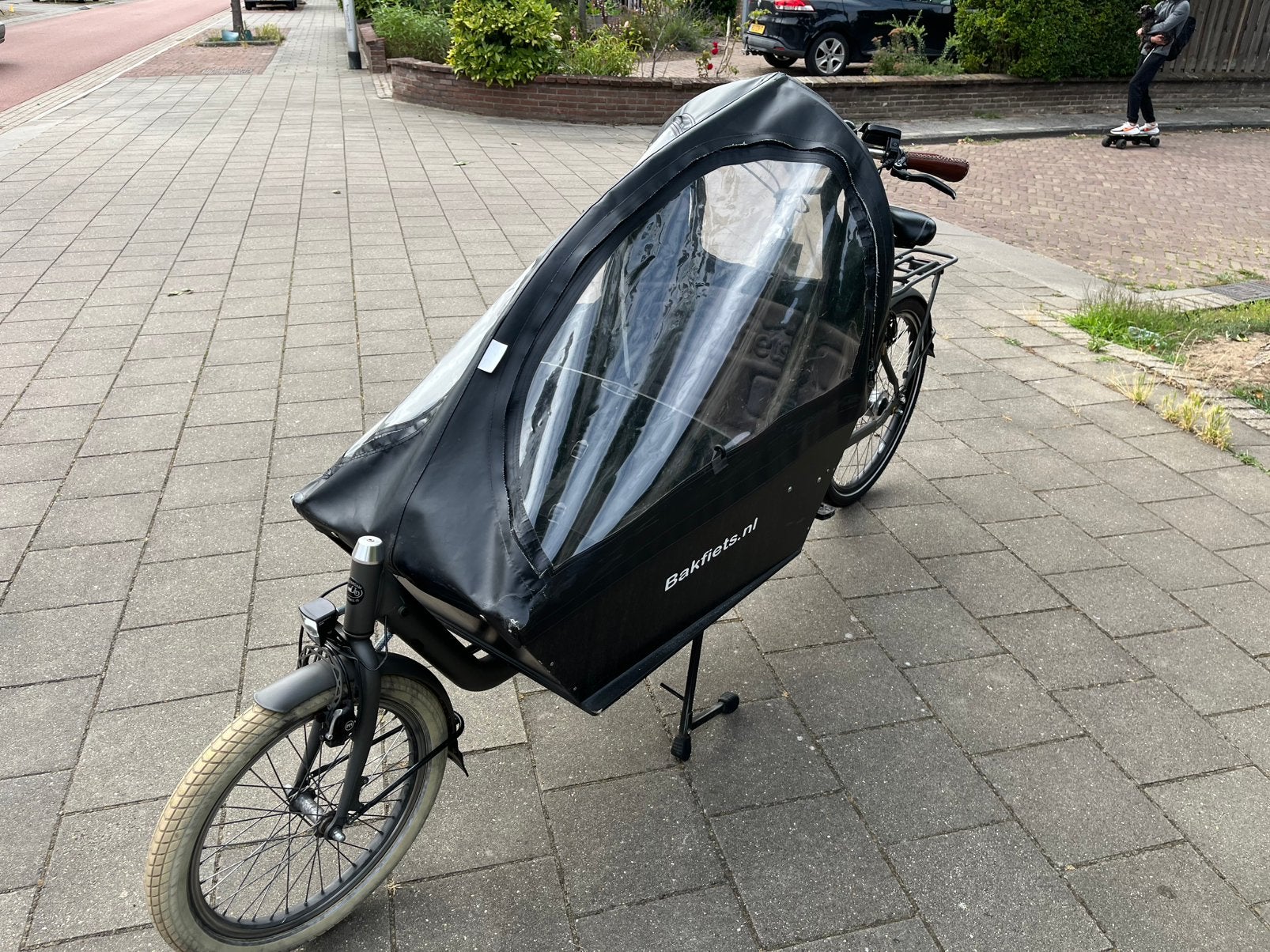 Bakfiets . nl Cargo Long Elektrisch – Bafang – 750 Wh, Gebruikt, 3 kinderen, Velgrem, Elektrisch