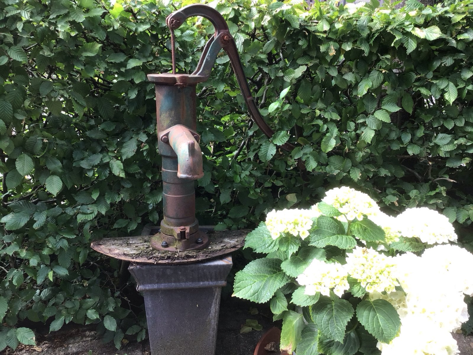 Oude gietijzeren handpomp - decoratie of opknapper, Ophalen, Gebruikt, Handmatig, Overige typen
