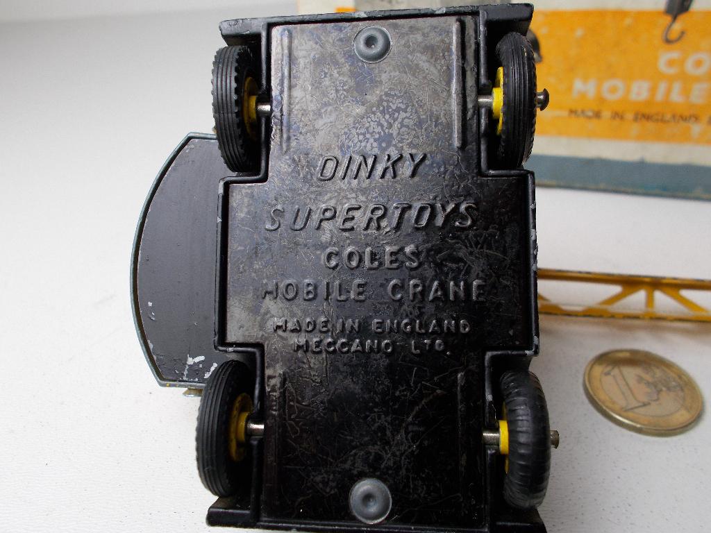 1949 Dinky Supertoys 571 COLES MOBILE CRANE + ORIG. DOOS!, Ophalen of Verzenden, Zo goed als nieuw, Tractor of Landbouw, Dinky Toys
