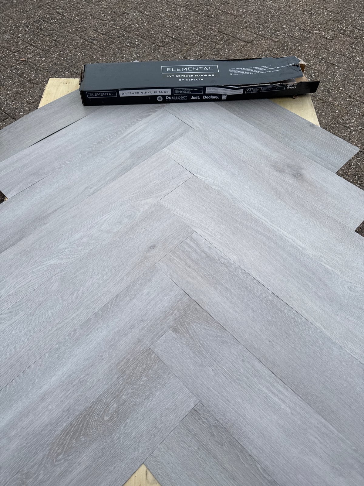 Partij pvc vloer Elemental Vloer Iconic Oak Prespa, Ophalen, Kunststof, 50 tot 150 cm, Overige typen