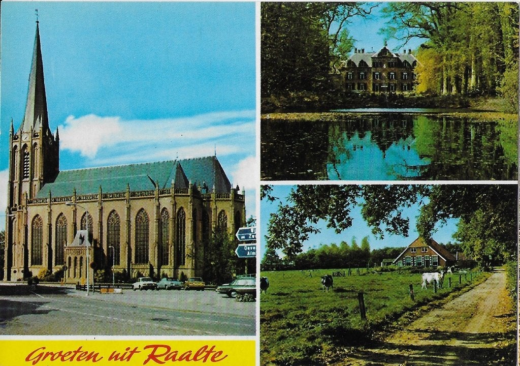 Ch178 ansichtkaart groeten uit raalte ongelopen, Verzamelen, Ansichtkaarten | Nederland, Ophalen of Verzenden, 1980 tot heden