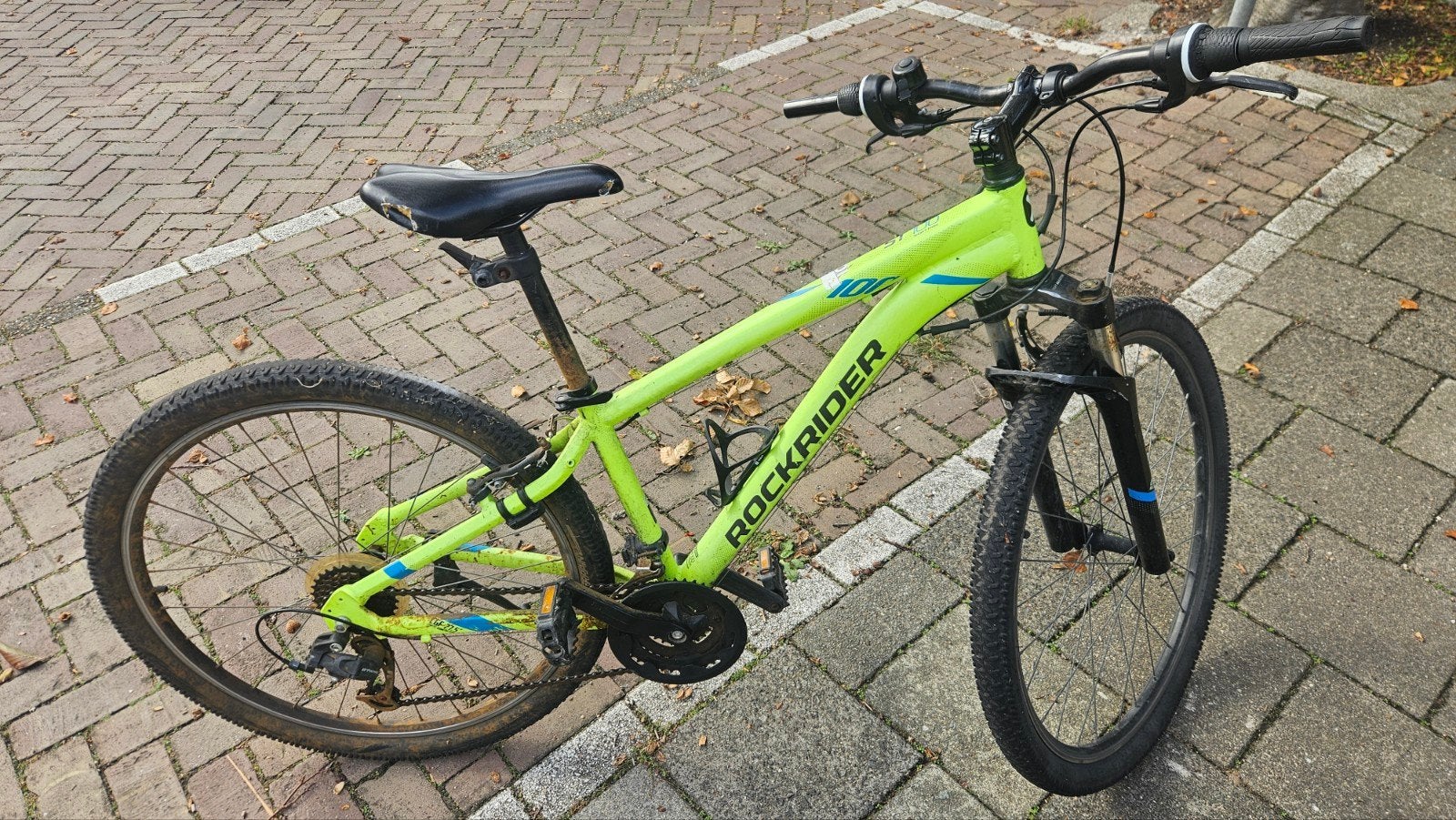 Rockrider ST100 Mountainbike - Neon Groen, Fietsen en Brommers, Gebruikt, Hardtail, Ophalen, Overige merken