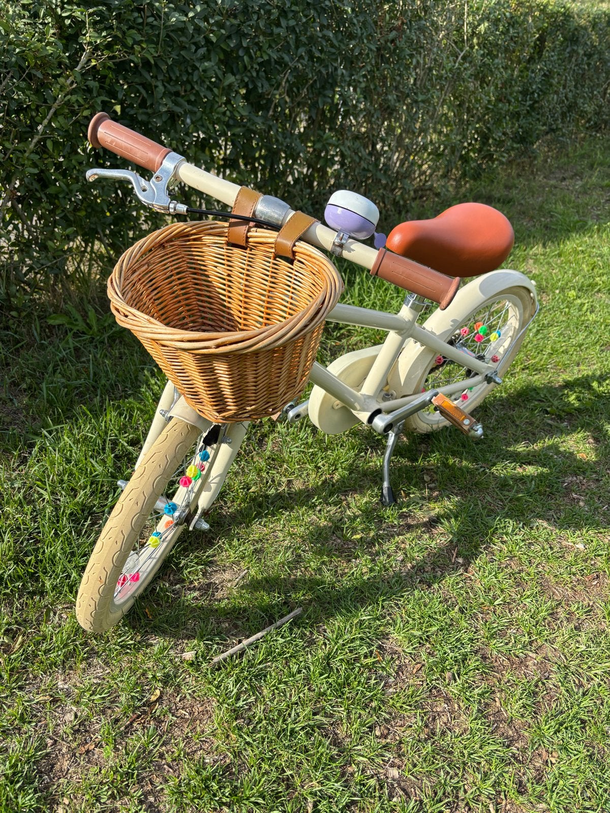 Banwood kinderfiets 16 inch - Crème, Ophalen, Zo goed als nieuw, Terugtraprem, 16 tot 20 inch