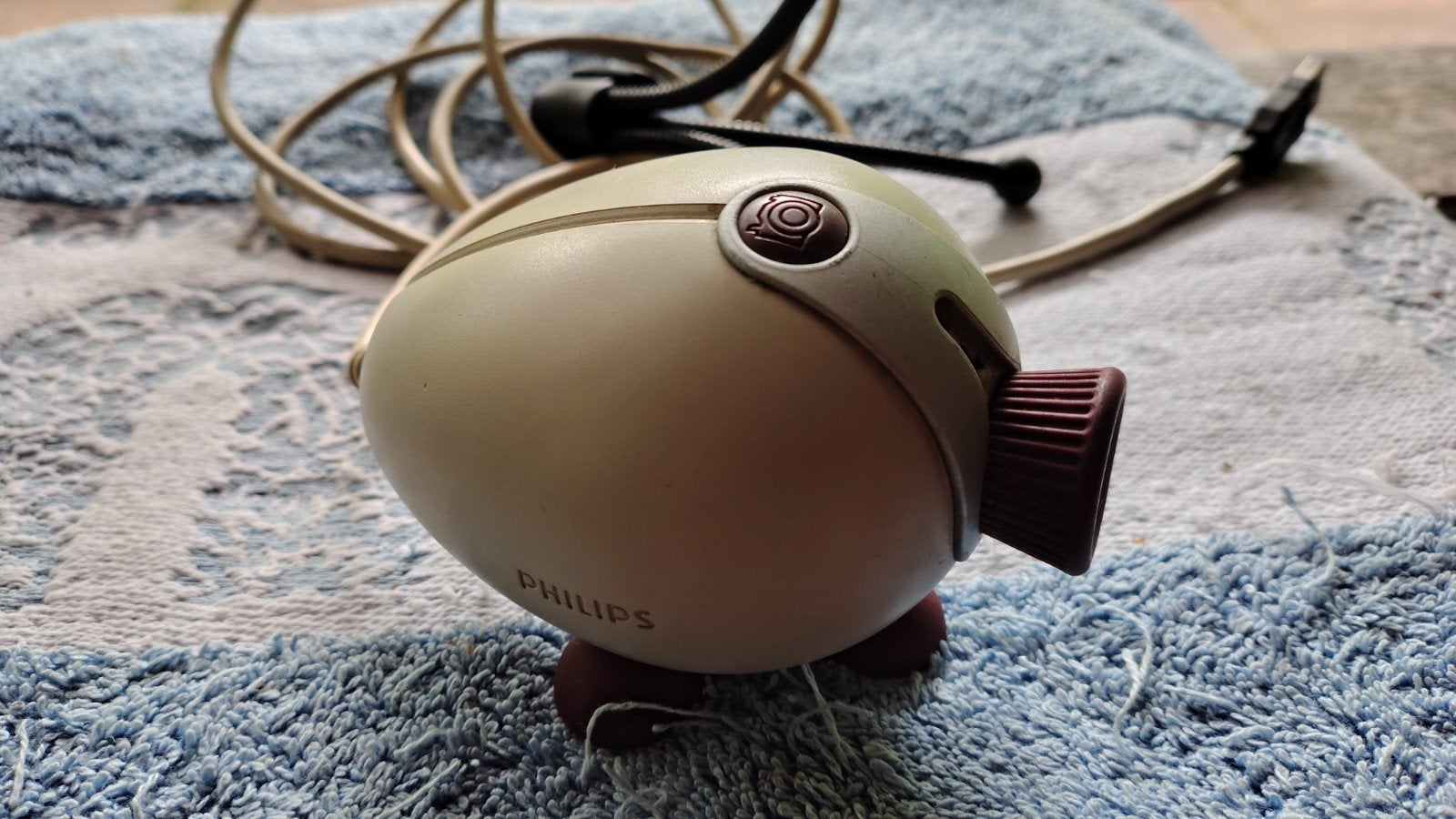 Vintage Philips PCVC690K Webcam met statief, Computers en Software, Webcams, Philips, Gebruikt, Ophalen of Verzenden, Monitorclip