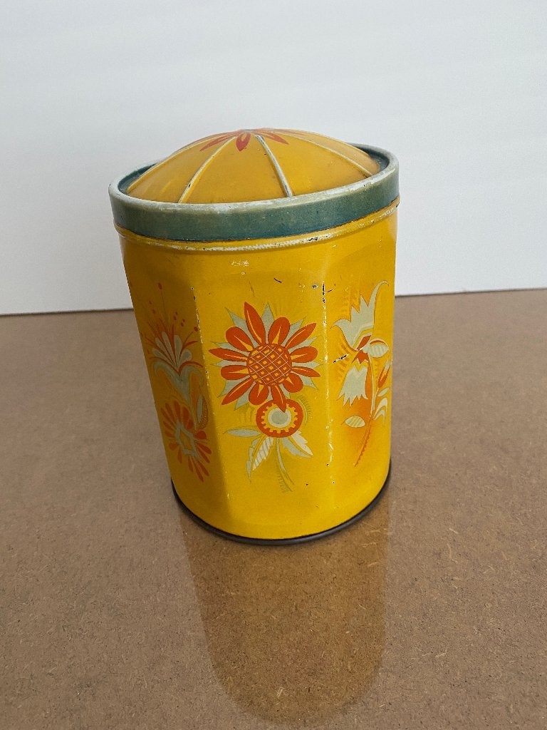 Achthoekig vintage blik NV handelsmij EJO Rotterdam. , Ophalen of Verzenden, Zo goed als nieuw, Overige