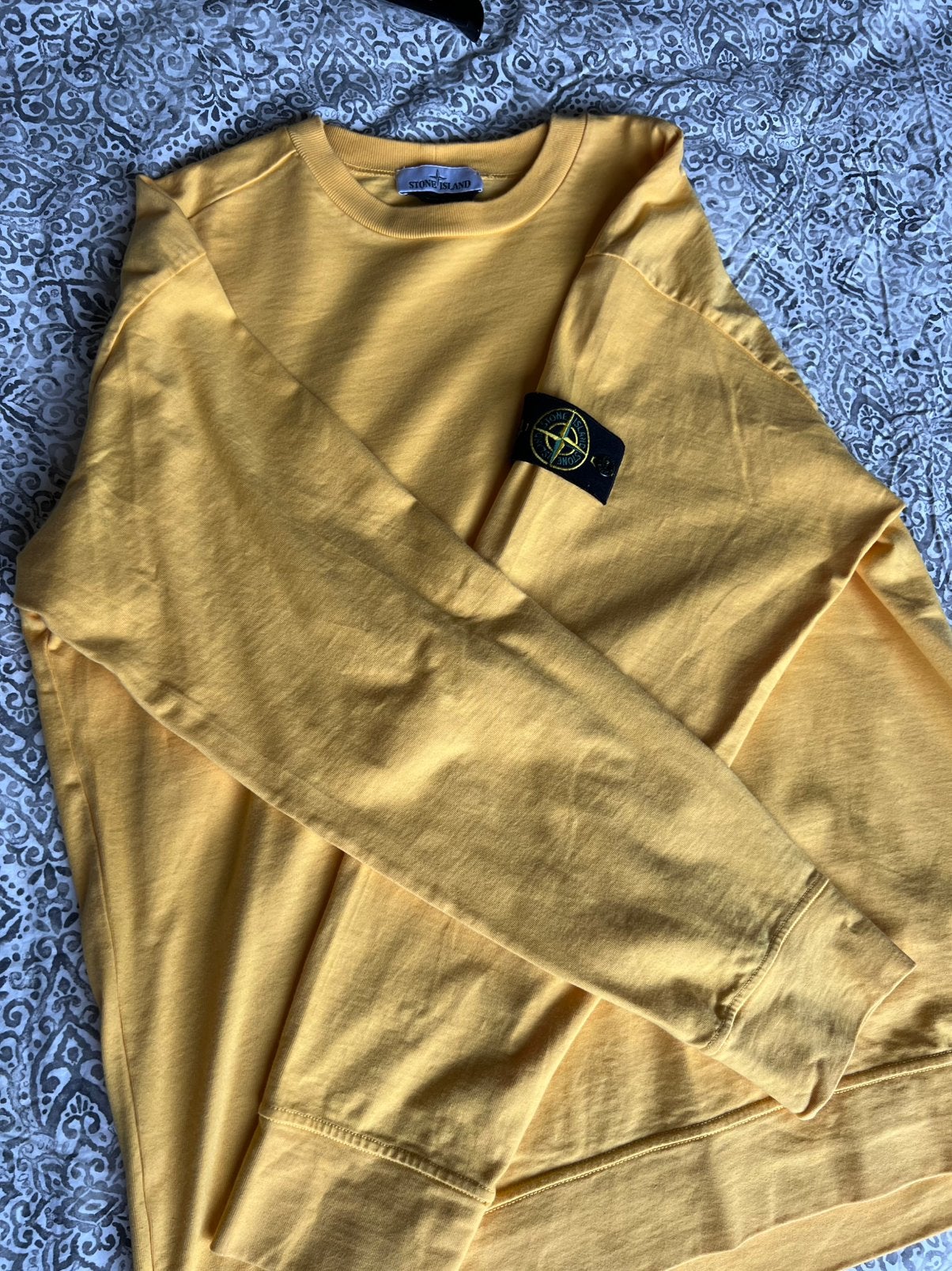 Stone Island Heavy Cotton Jersey – YELLOW XL, Ophalen of Verzenden, Zo goed als nieuw, Overige maten, Geel