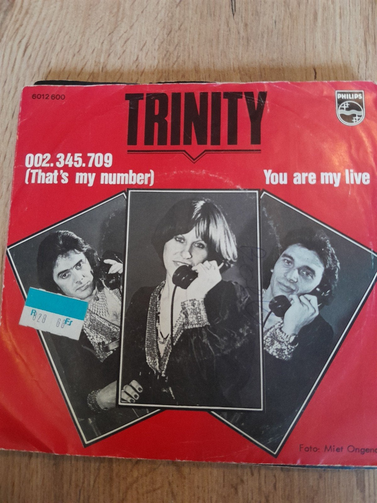 Trinity 7inch 002.345.709, Ophalen of Verzenden, Zo goed als nieuw, Pop
