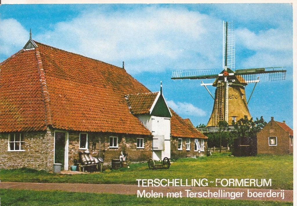Terschelling - Formerum Molen met Terschellinger Boerderij 1, Ophalen of Verzenden, 1980 tot heden, Gelopen, Waddeneilanden
