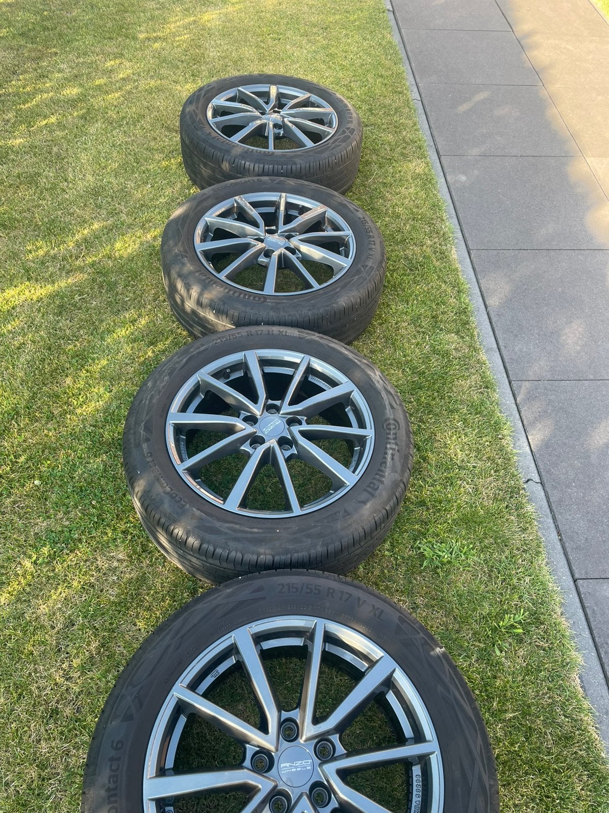 Banden 225/55/r17 volkswagen caddy, Auto-onderdelen, Ophalen, Bestelwagen, Banden en Velgen, 17 inch