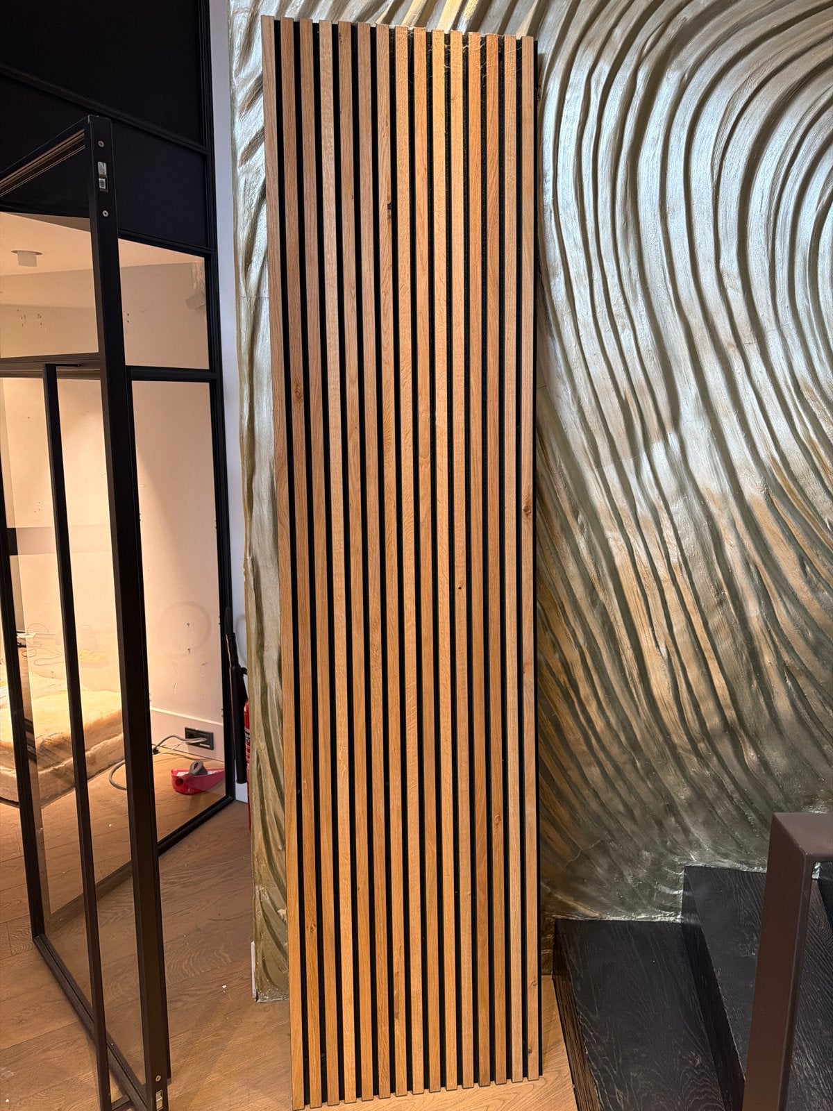Houten lattenwandpaneel - Akoestisch en decoratief, Hout, Nieuw, Bruin, Modern