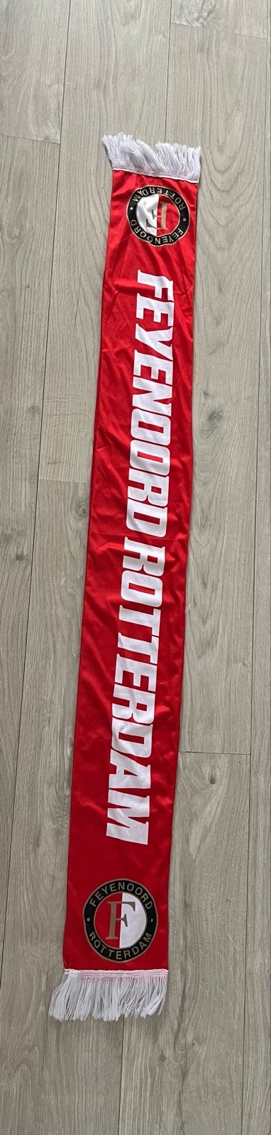 Feyenoord sjaal - Ome Gerard 90 jaar, Ophalen of Verzenden, Zo goed als nieuw, Feyenoord, Vaantje of Sjaal