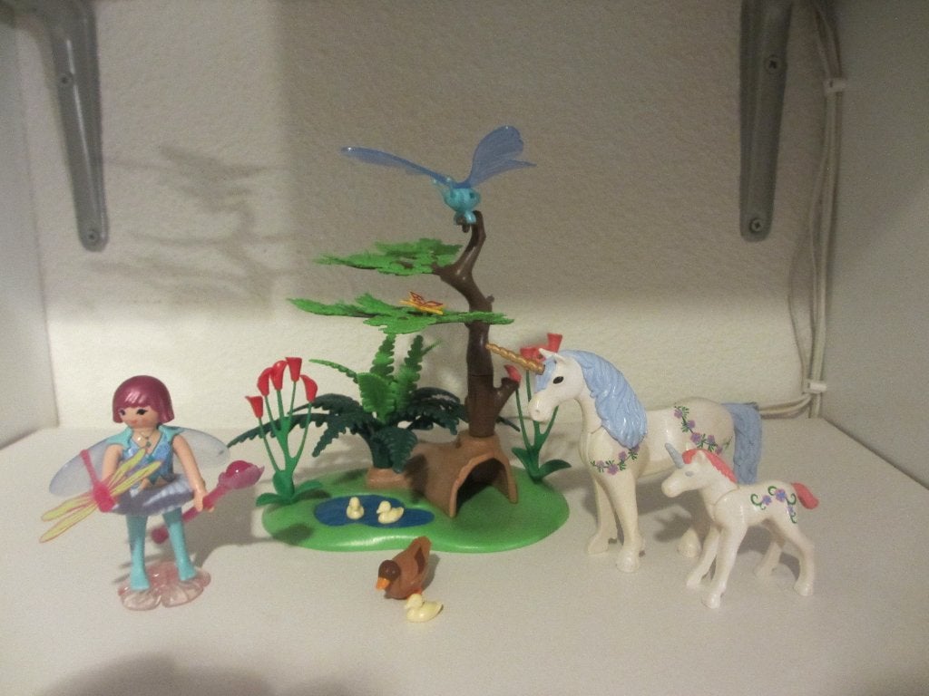Playmobil waterfee Aquarelle op de eenhoornweide, Gebruikt, Complete set, Fantasy, Ophalen of Verzenden