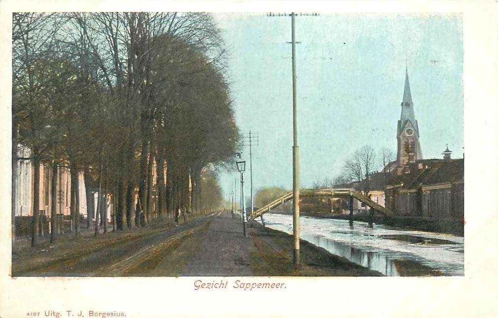 304-096-021 Sappemeer, Verzamelen, Ansichtkaarten | Nederland, Verzenden, Voor 1920, Groningen