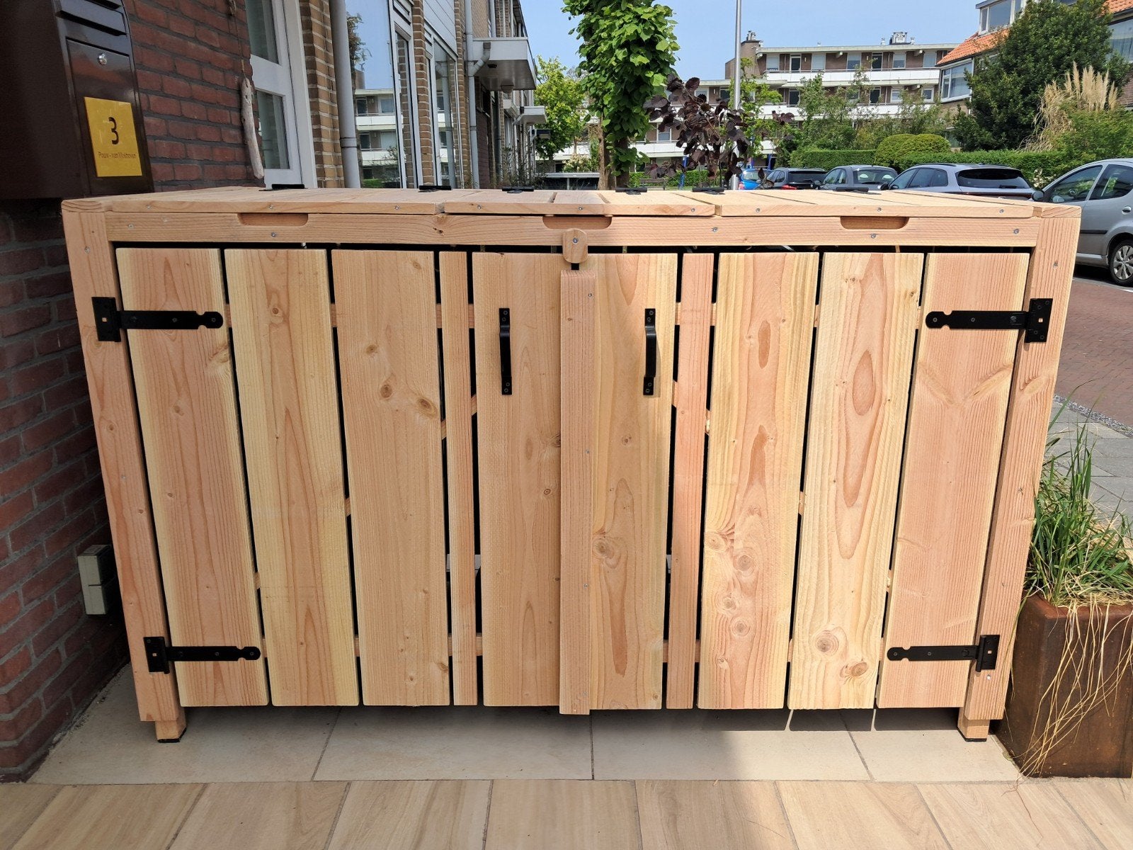 kliko ombouw container ombouw douglas hout *GRATIS MONTAGE*, Ophalen of Verzenden, Nieuw