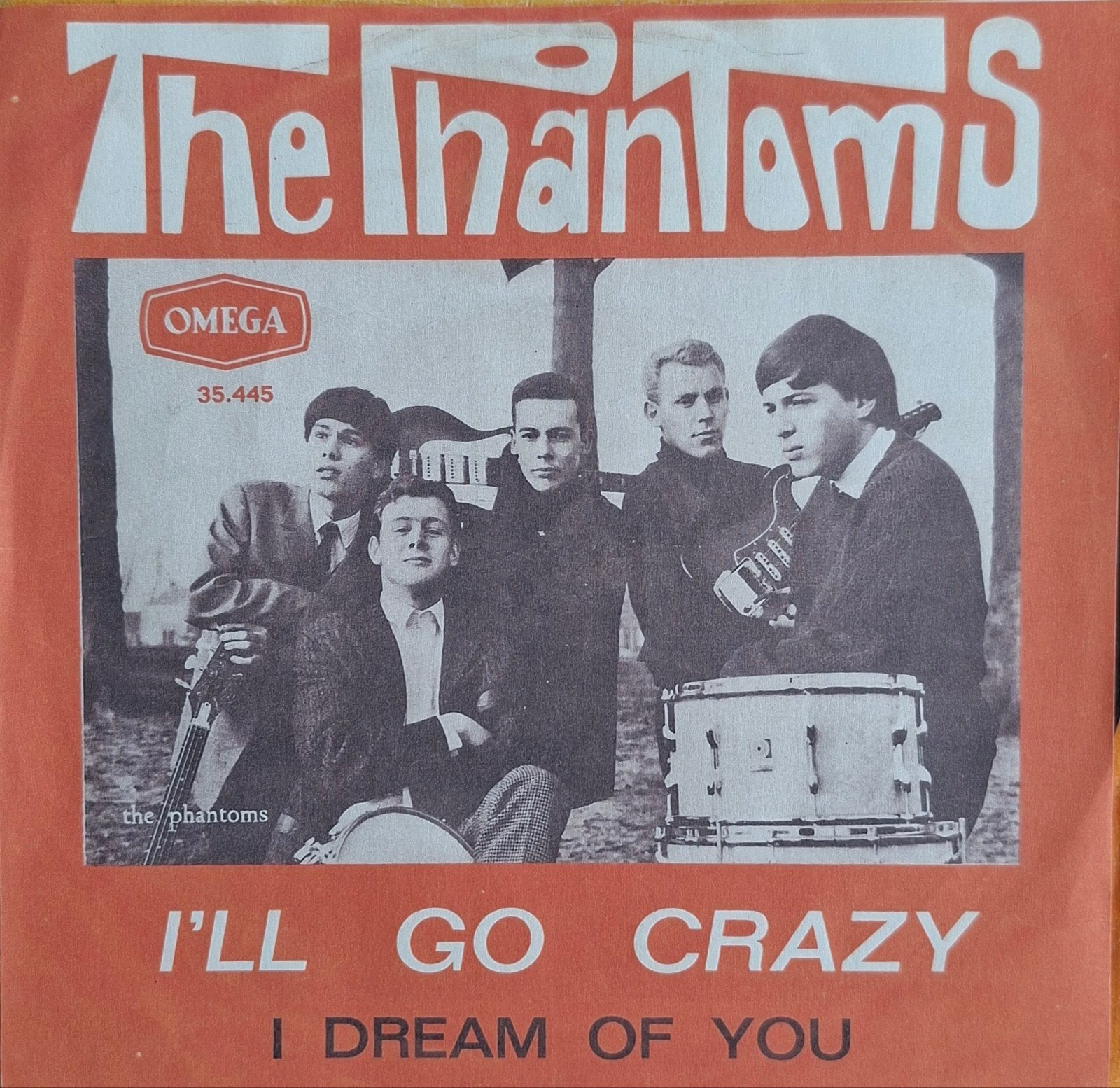 Phantoms - I'll go crazy (1965) Nederbeat, 7 inch, Zo goed als nieuw, Pop, Overige typen