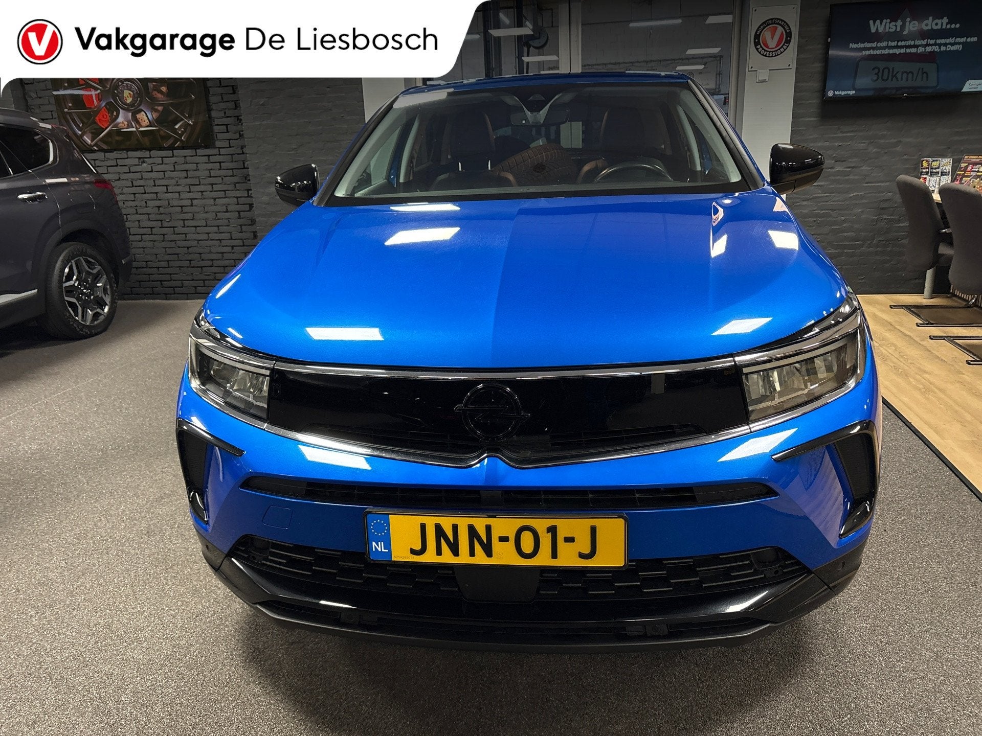 Opel GRANDLAND 1.6 Turbo Plug-In Hybrid GS Line / 225pk / st, Auto's, Opel, 4 cilinders, Blauw, Alcantara, Bedrijf