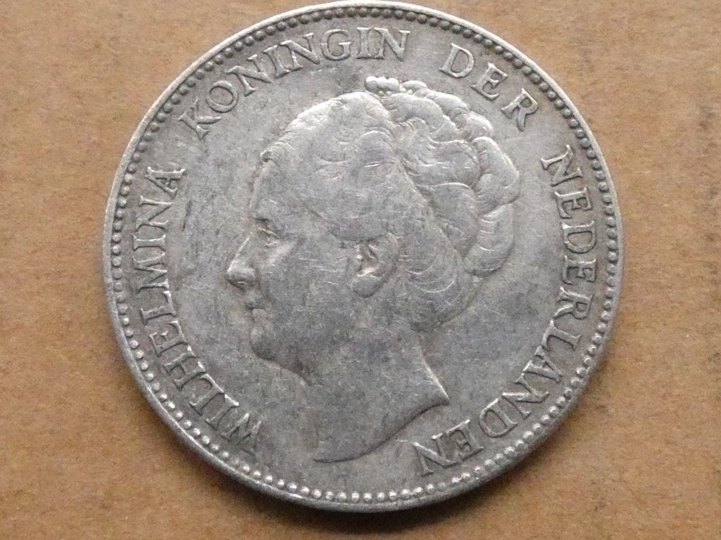 Zilveren Gulden 1930 Wilhelmina, 1 gulden, Verzenden, Zilver, Koningin Wilhelmina