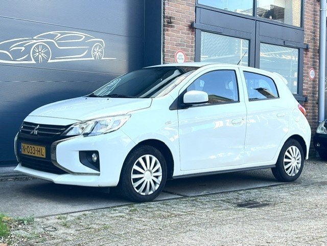 Mitsubishi Space Star 1.2 Mivec Cleartec As&g 2021 schade, Auto's, Voorwielaandrijving, Stof, 850 kg, Wit