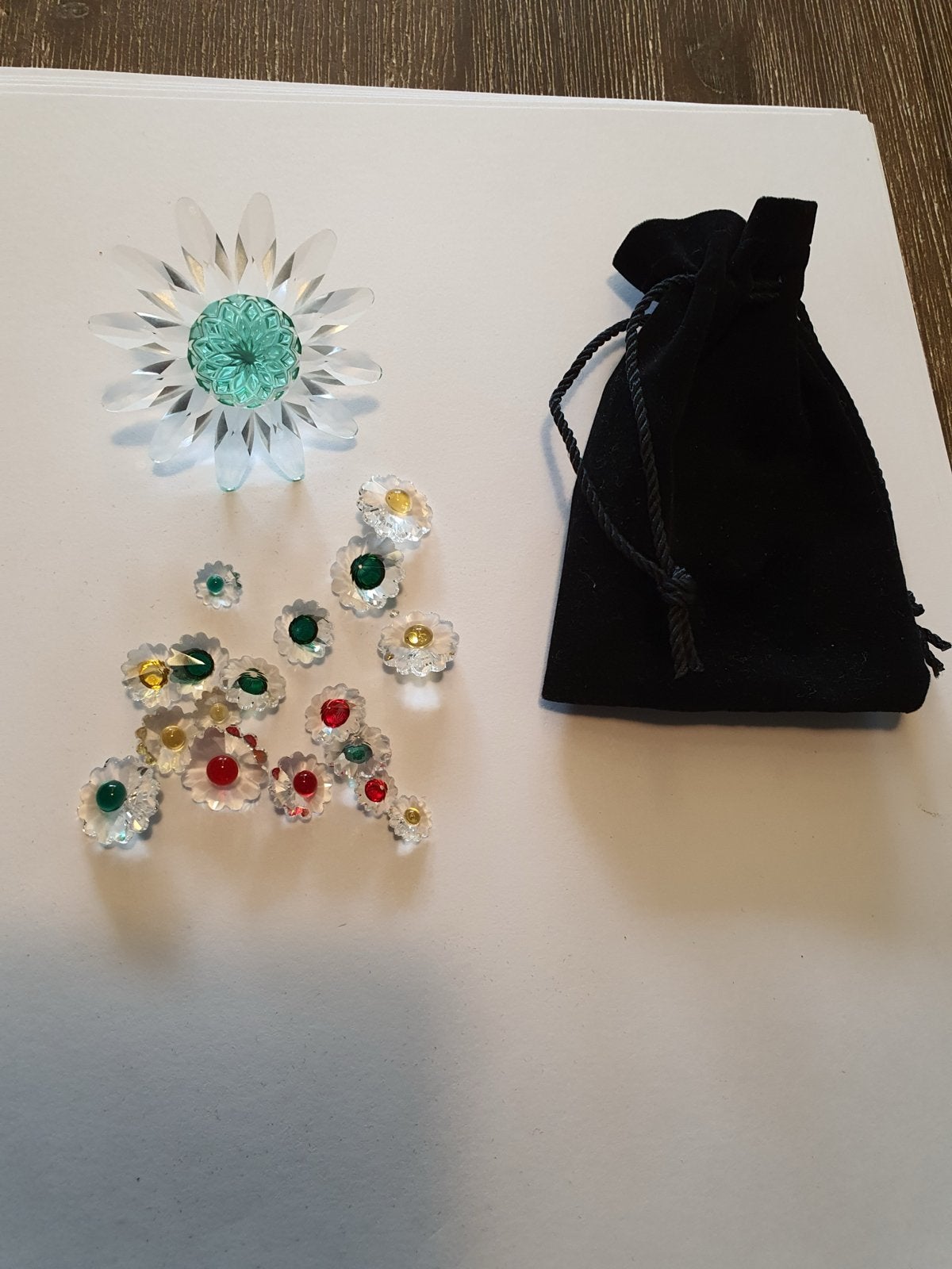 Swarovski Kristallen Bloemen Decoratie met Zakje, Ophalen of Verzenden, Zo goed als nieuw, Huisaccessoire