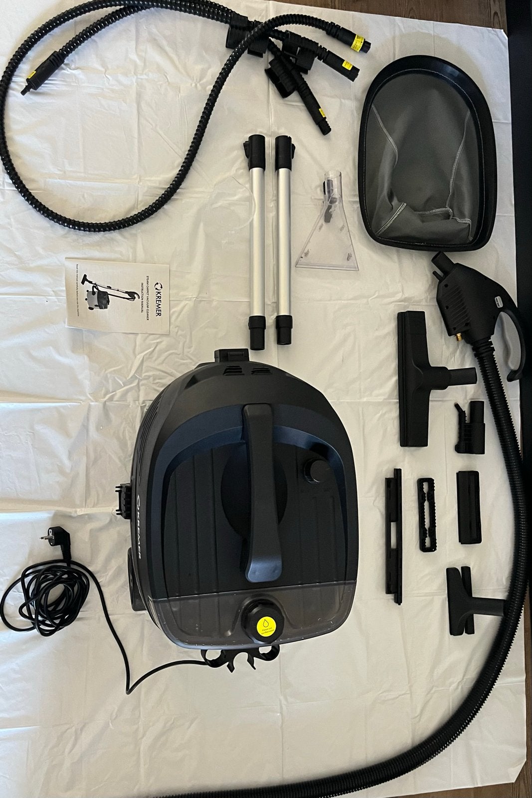 Kremer KR35S Stoomreiniger/Waterstofzuiger met accessoires, Ophalen of Verzenden, Overige merken, Inclusief accessoires, Stoomreiniger