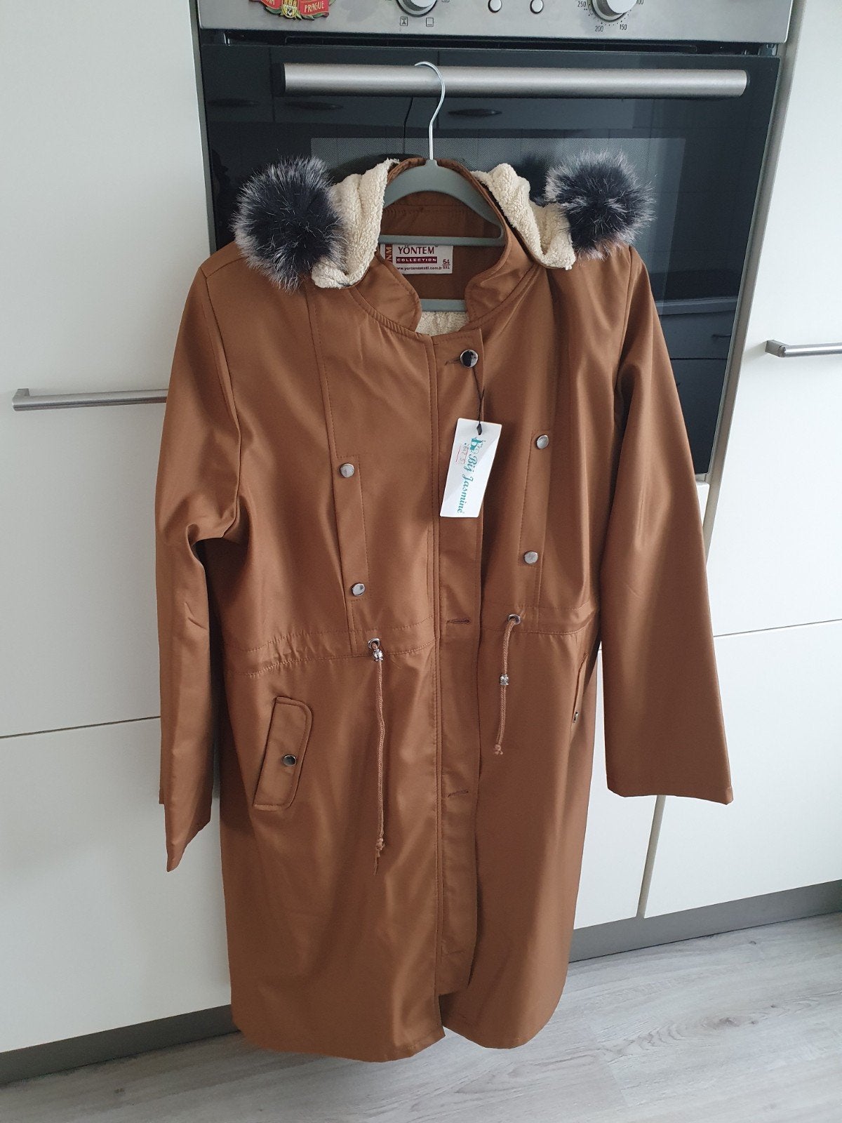 Bruine winterjas XXL, Ophalen, Bruin, Maat 46/48 (XL) of groter, Nieuw