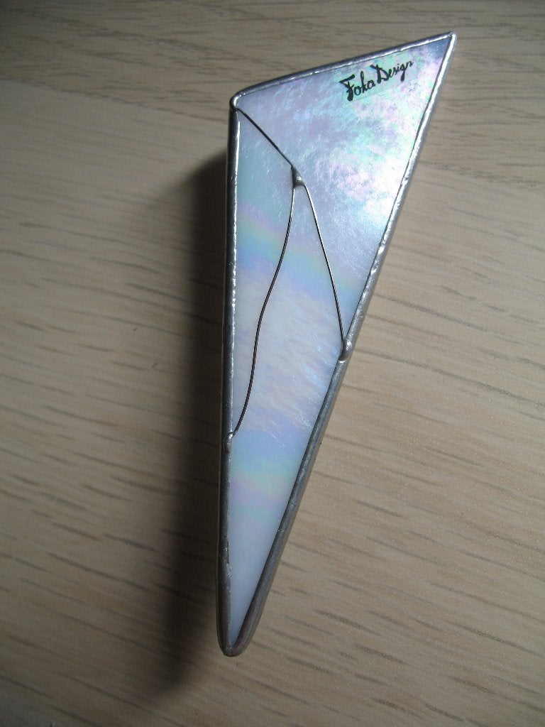 Broche Foka Design Parelmoerglans, Ophalen of Verzenden, Overige materialen, Broche