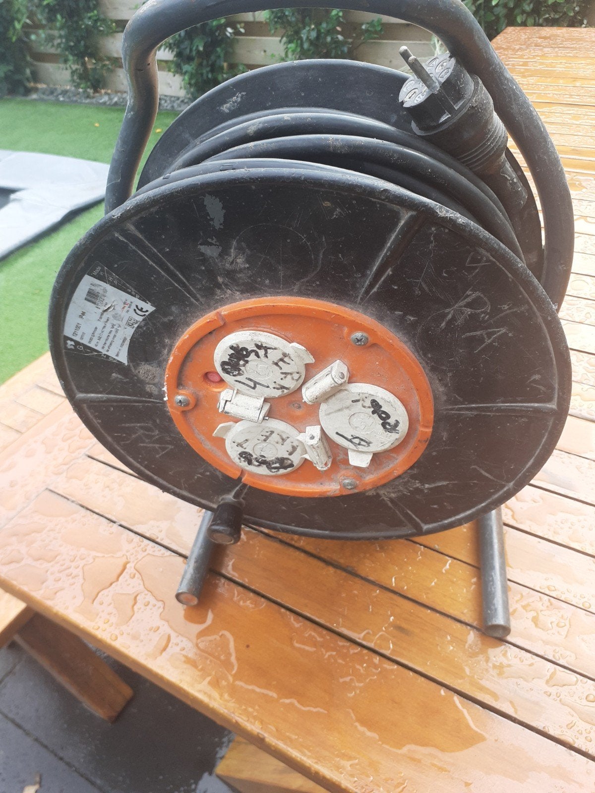 Grote haspel 40 meter Kabel, Ophalen of Verzenden, Kabel of Snoer