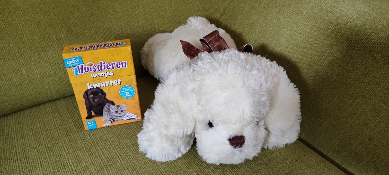🎄knuffelhondje ❤️ en nieuw 😸 kwartet samen, Nieuw, Middelgroot (20 tot 80 cm), Wit, Hond