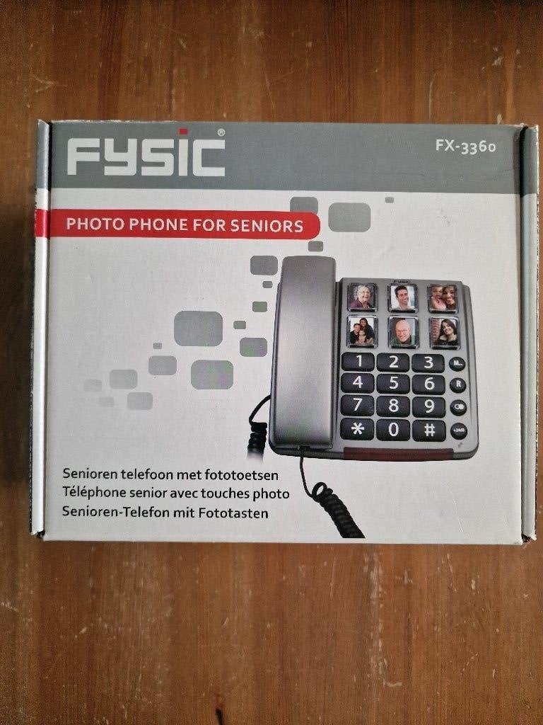 NIEUW Fysic ouderen telefoon met afbeeldingen(FX-3360), Ophalen of Verzenden, Nieuw, 1 handset