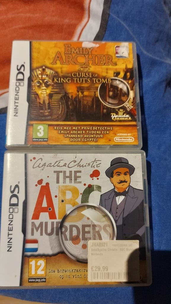 Nintendo DS Games: Emily Archer & Agatha Christie, Spelcomputers en Games, Puzzel en Educatief, Gebruikt, 1 speler, Ophalen of Verzenden