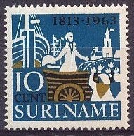 Suriname NVPH nr 404 postfris Onafhankelijkheid 1963, Ophalen of Verzenden, Postfris