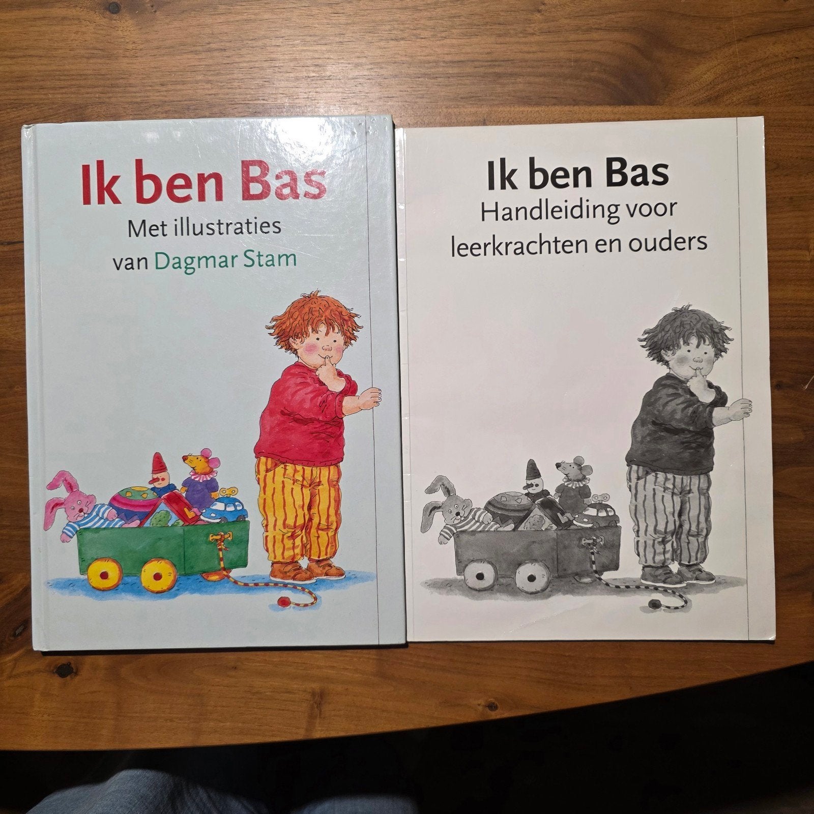Ik ben Bas - Prentenboek en Handleiding (gebruikt, compleet), Ophalen of Verzenden, Gelezen, Dagmar Stam, 2 tot 3 jaar