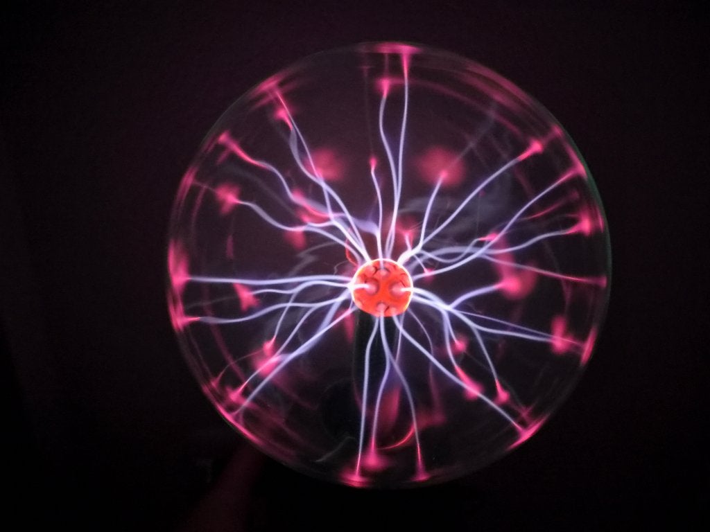Plasmabol lamp 20 cm, Ophalen, Gebruikt, Licht, Geluidgestuurd